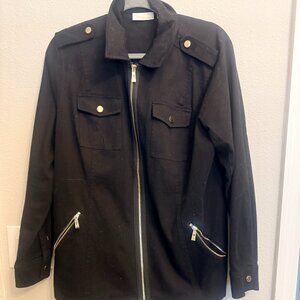 Belle By Kim Gravel Black Jacket   L